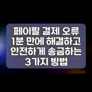 페이팔 결제 오류 1분 만에 해결하고 안전하게 송금하는 3가지 방법